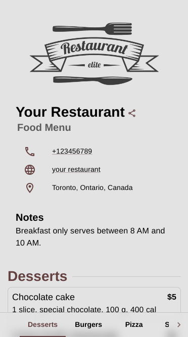 Menu 1